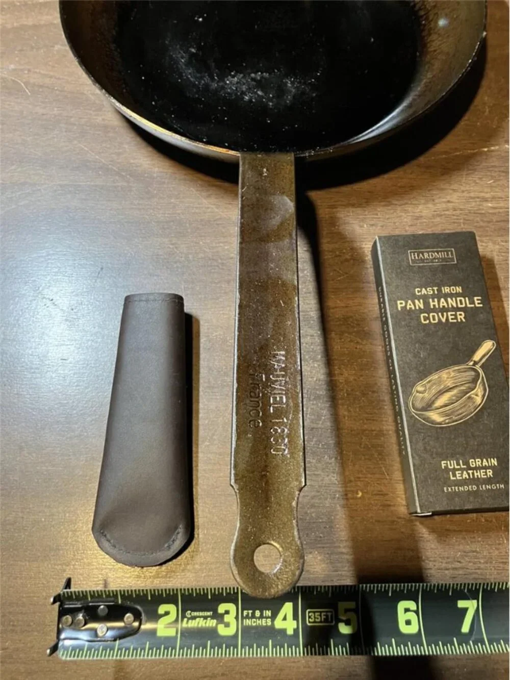 Leather Cast Iron Pan Handle Cover (Standard 4.5